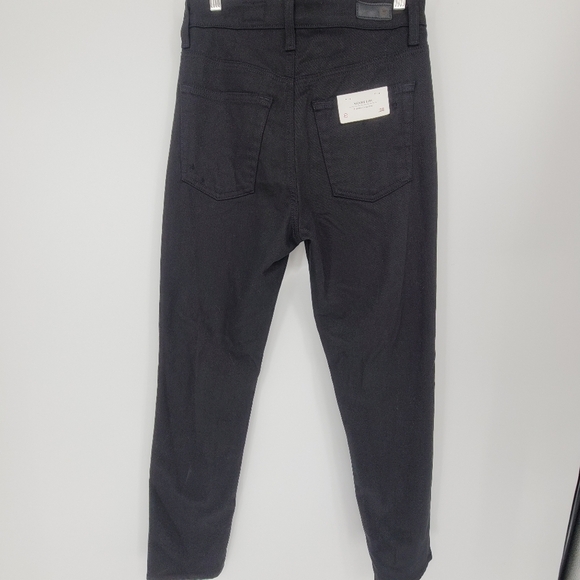 Ag NWT Jeans High Rise Vintage Slim Alexxis In Black Cotton Blend size 28R - Picture 4 of 9